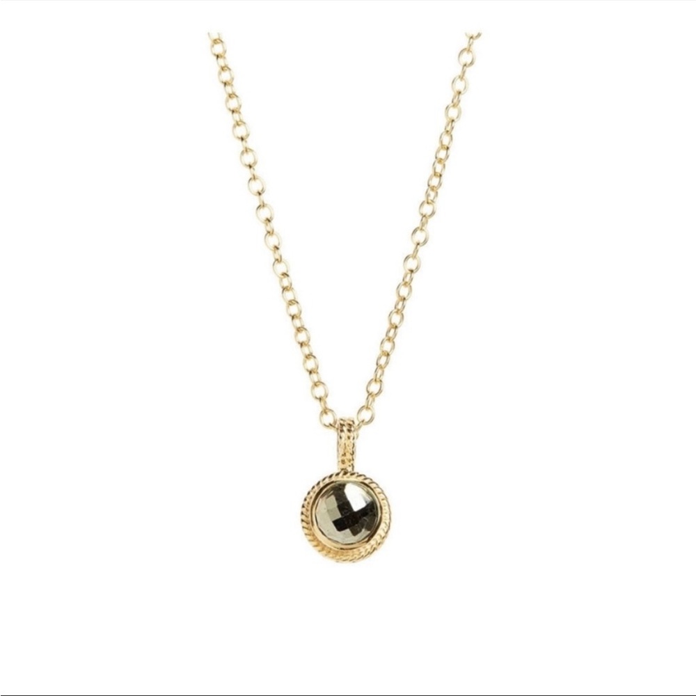 Anna beck Semiprecious Stone Round Drop Pendant Necklace in excellent co…